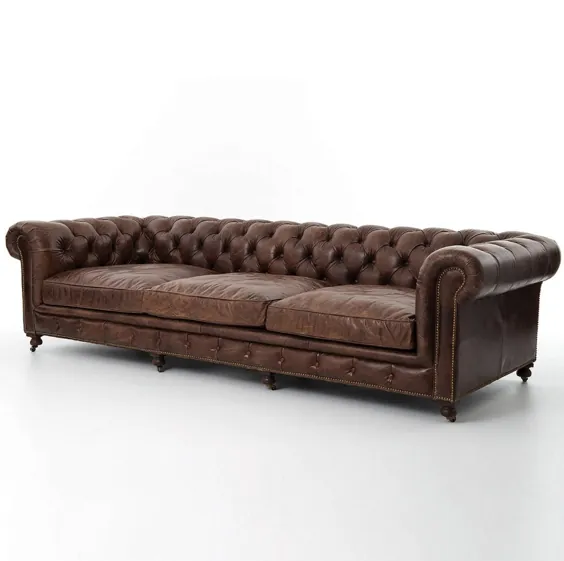 مبل چرم چسترفیلد Conrad 118 "Vintage Cigar Leather