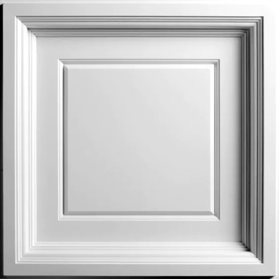 Ceilume Madison White 2 ft. x 2 ft. Lay-in Coffered Ceiling Panel (Case of 6) -V3-MAD-22WTO-6 - The Home Depot