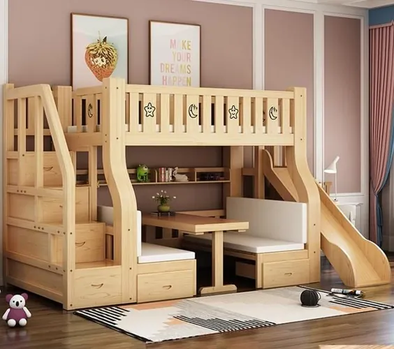 منبع تختخواب سفری بچه گانه دارای انبار برای دختران تختخواب سفری چوبی کودک با تخت تختخواب سفری مخصوص کودکان در m.alibaba.com