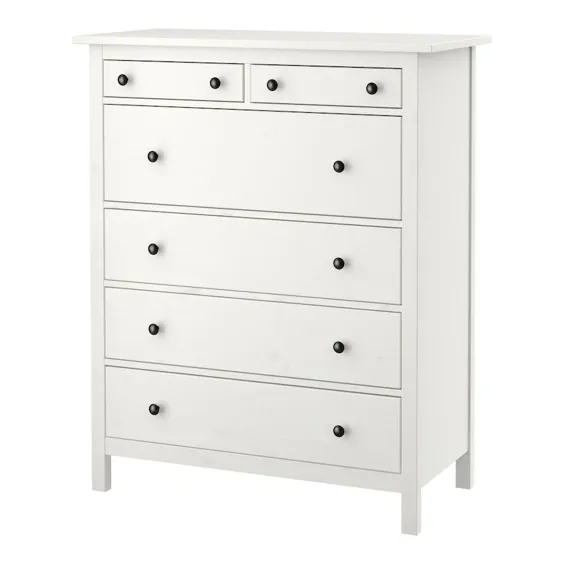 سینه 6 کشو HEMNES ، لکه سفید ، 42 1 / 2x51 5/8 "- IKEA