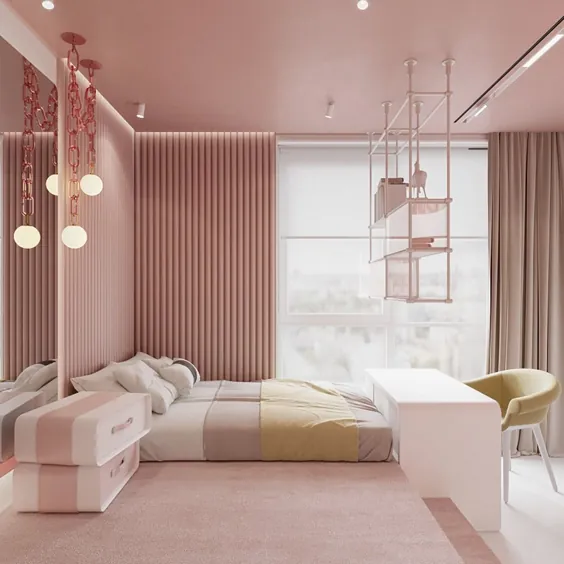 برچسب خصوصی: یک اتاق خواب دخترانه ده ساله با 12.5 متر مربع ... - مبلمان طراحان معاصر - سبک زندگی داوینچی