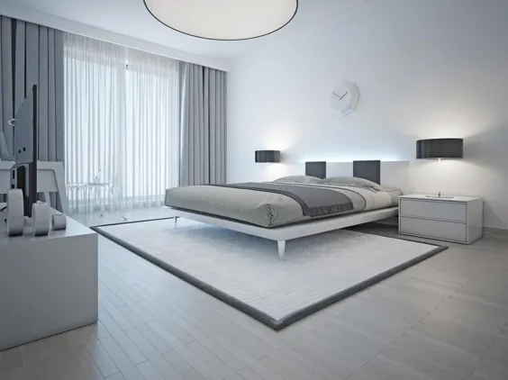 72 ایده برتر اتاق خواب سفید - خانه و طراحی داخلی