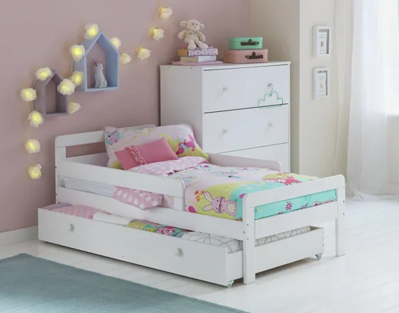 خرید تشک تخت ، کشو و بچه گانه Argos Home Ellis Toddler - سفید |  تختخواب بچه ها |  آرگوس