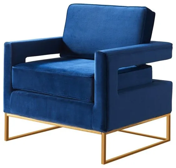 10 صندلی زیبای لهجه آبی برای اتاق نشیمن