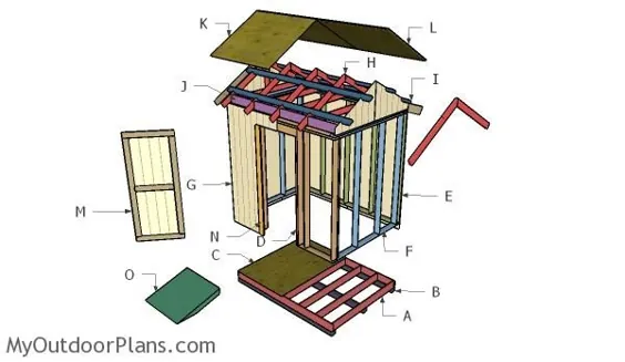 طرح های رایگان 6x8 Shed | MyOutdoorPlans | طرح ها و پروژه های رایگان نجاری ، DIY Shed ، Wooden Playhouse ، کلاه فرنگی ، Bbq