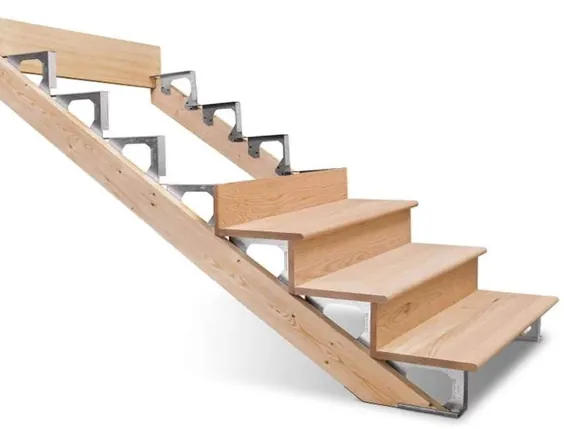 پله های عرشه را بدون استرینگر بسازید