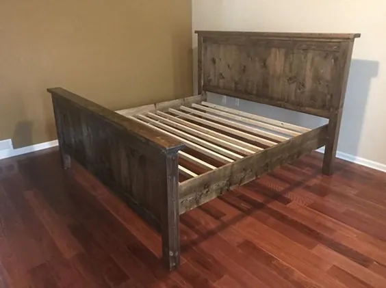 نحوه ساخت یک مجموعه اتاق خواب در خانه فارم - قاب تخت خواب DIY