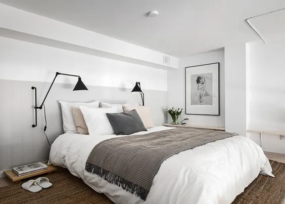 apartment آپارتمان سفید کوچک با میزانسن و ورودی مخصوص به خود (35 متر مربع) ◾ ◾ عکس ها deIdeas◾ Design