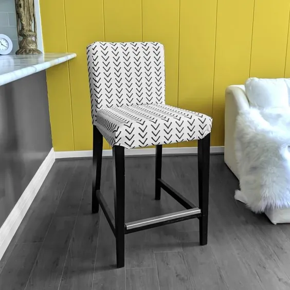 روکش صندلی میله IKEA HENRIKSDAL ، سفید گلدانی Arrow