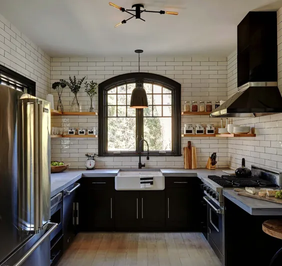 12 ایده طراحی کابینت آشپزخانه زرق و برق دار