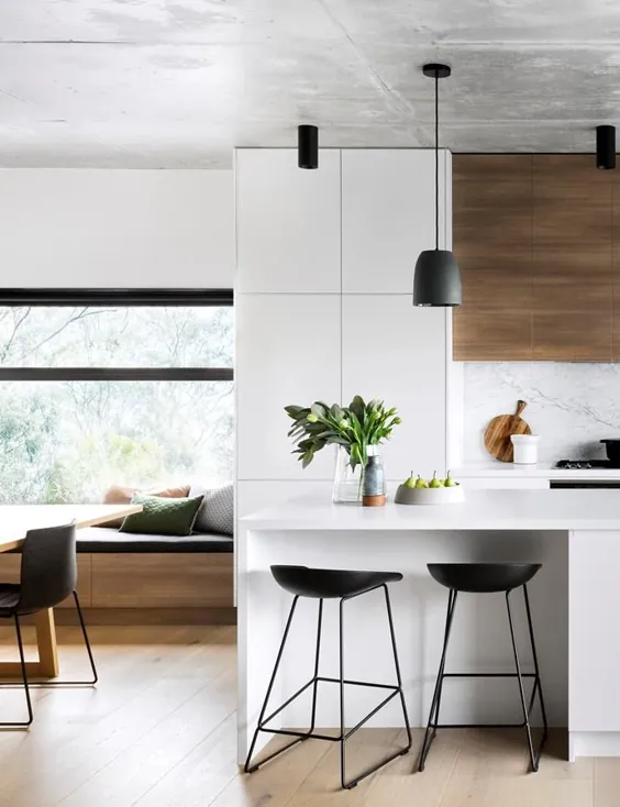 یک آشپزخانه مدرن با پالت همیشگی