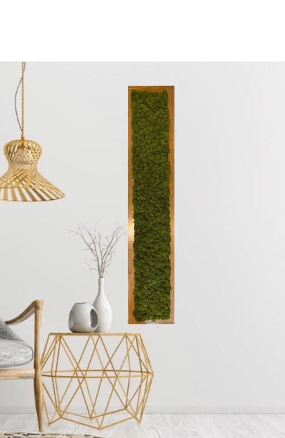 Moss wall artReindeer Moss Wall Art Large حفظ گوزن شمالی | اتسی