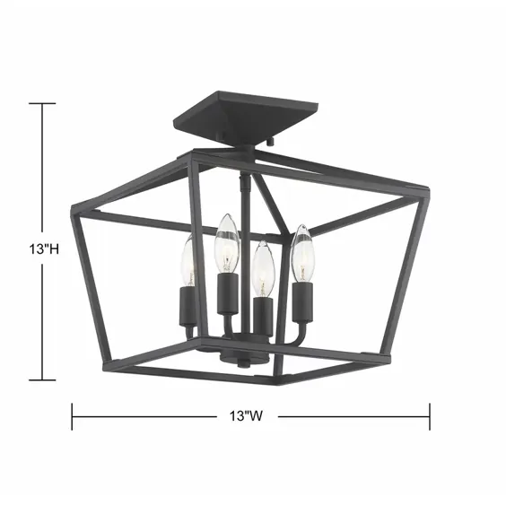 Devries 4 - چراغ 13 "فانوس هندسی نیمه فلاش کوه