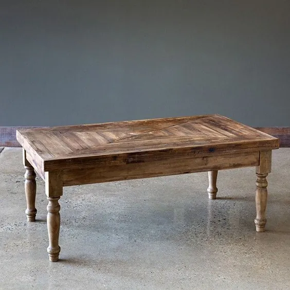 میز قهوه چوبی اصلاح شده Rustic