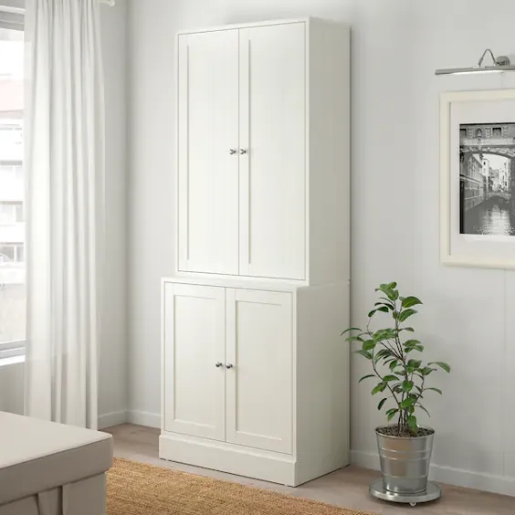 ترکیب HAVSTA با درب ، سفید ، 81x47x212 سانتی متر - IKEA
