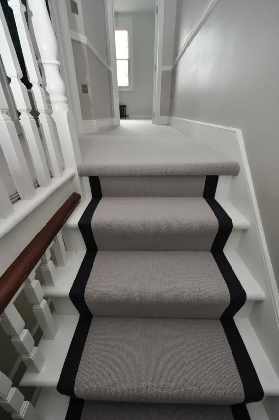 4-041 دونده پله پشمی فرش پشمی بولوم ، دونده پله نصب شده با نوار چسب