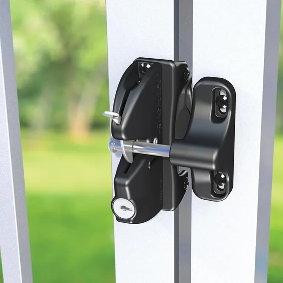 Lokk Latch D&D Black Key-Lockable Gate Latch-50560 - انبار خانه