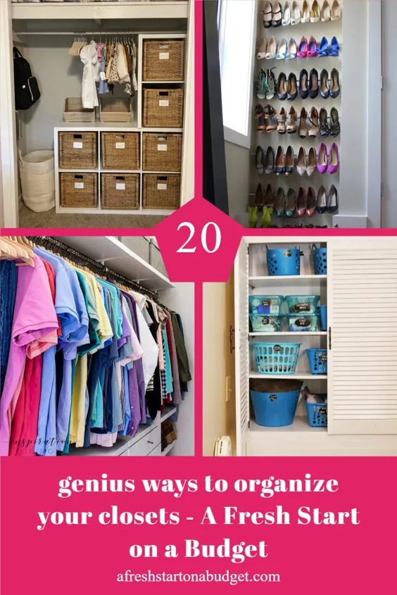 20 روش نابغه برای سازماندهی کمد های خود
