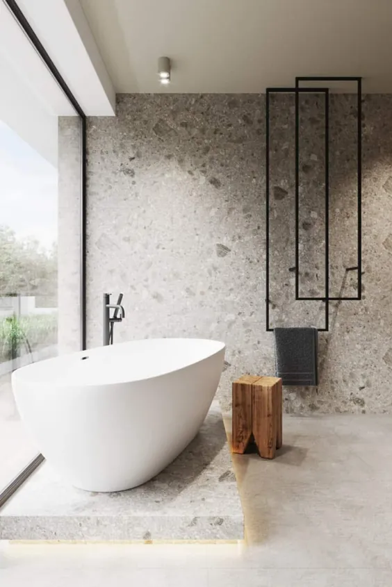 طراحی حمام مینیمالیستی توسط جانی مرازکو و استودیو