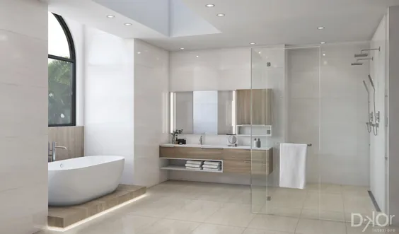 ورود به سیستم طراحی: یک حمام مستر مدرن در Coral Gables