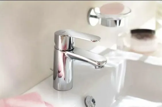 شیر آب حمام یک سوراخ Cosmopolitan Grohe Eurostyle 1.2 GPM با SilkMove و WaterCare Technologies - مونتاژ تخلیه پاپ آپ فلزی رایگان با خرید