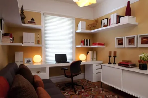 24 ایده شگفت انگیز برای دفتر کار خانگی که به عنوان اتاق خواب مهمان دنج دو برابر می شوند
