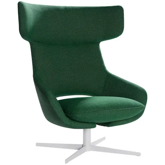 صندلی راحتی Artifort Kalm به رنگ سبز با پایه گردان توسط پاتریک نورگوت