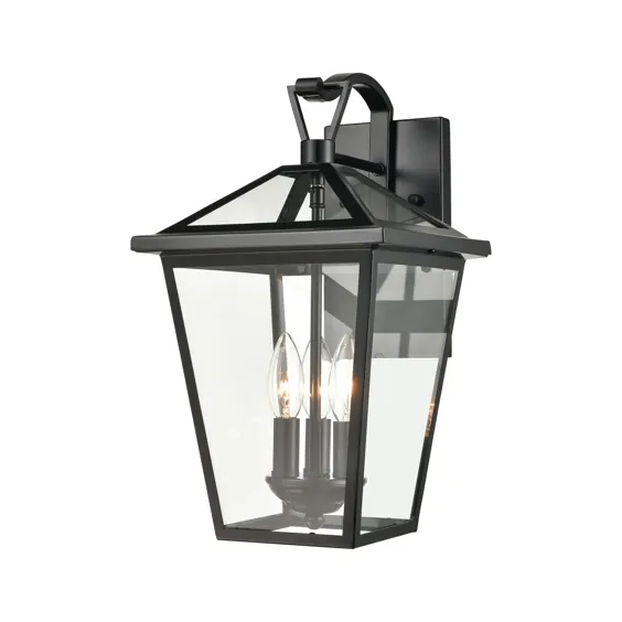 Elk Lighting Main Street Black Three Light Outdoor Wall Sconce 45471/3 | بلاکور