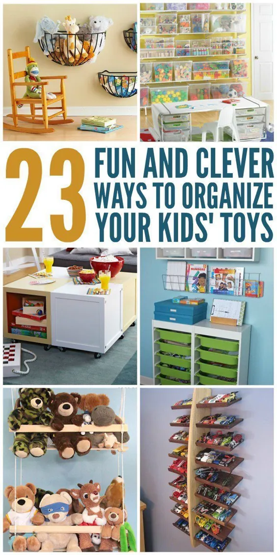 23 راه سرگرم کننده و هوشمندانه برای سازماندهی اسباب بازی ها