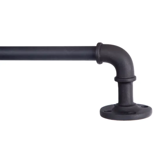 Kenney® Adler 5/8 "بسته بندی مقاوم در برابر زنگ زدگی در اطراف میله پرده ، 28-48" ، سیاه - Walmart.com