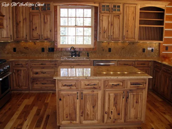 کابینت آشپزخانه چوبی جامد