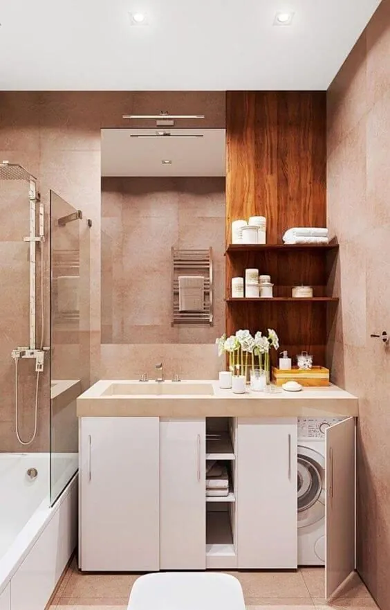 حمام های کوچک با ماشین لباسشویی (نکات و توصیه ها) - اکتشافات مهندسی