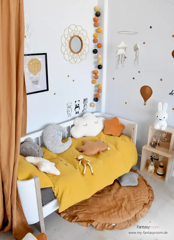 اتاق کودکان را به رنگ زرد مبله کنید |  وبلاگ Fantasyroom