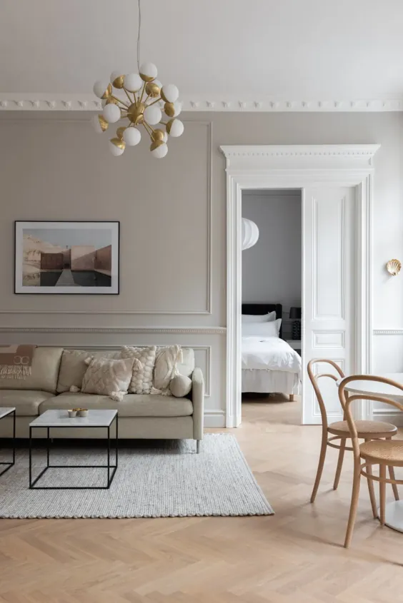 Apartamento sueco de estilo refinado y elegante |  دلیکاتیسن