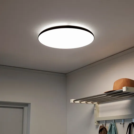 چراغ سقفی LED NYMÅNE ، آنتراسیت - IKEA