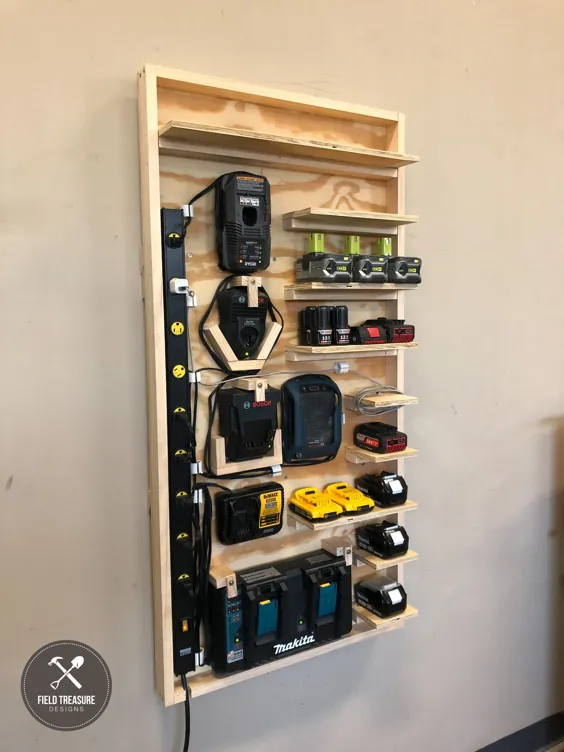 ایستگاه شارژ باتری DIY |  طرح های گنجینه میدانی