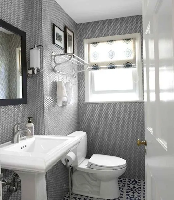 سینک ظرفشویی پایه ای مدرن برای حمام های کوچک - ایده هایی در زمینه عکس