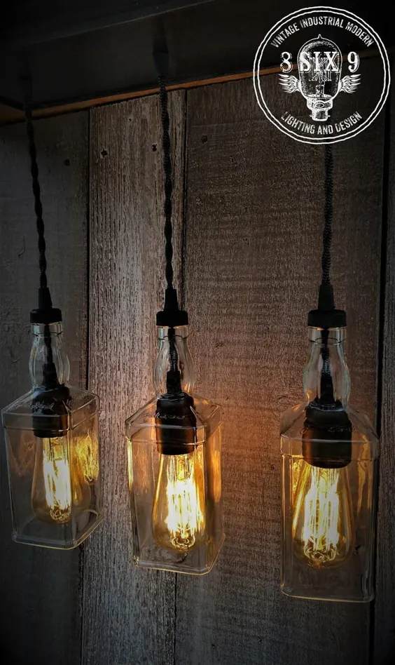 روشنایی آویز سه گانه نوشیدنی صنعتی با سایبان ادیسون |  اتسی