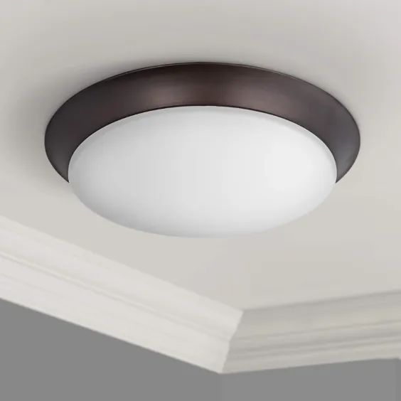 Maxim Profile 11 3/4 "W Bronze Round LED سقف چراغ - # 8M539 | لامپ های Plus