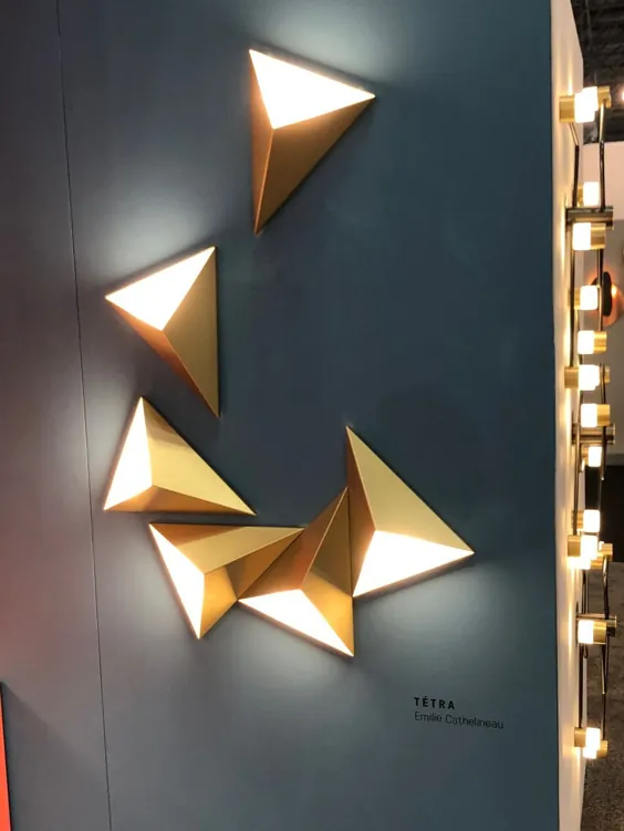 چراغ های دیواری مثلث TÉTRA - روند تزئینات منزل - Homedit