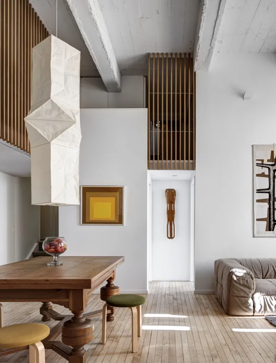 یک آپارتمان التقاطی با الهام از قفسه های ذخیره سازی ژاپنی در کوبل هیل ، بروکلین-رمودلیستا