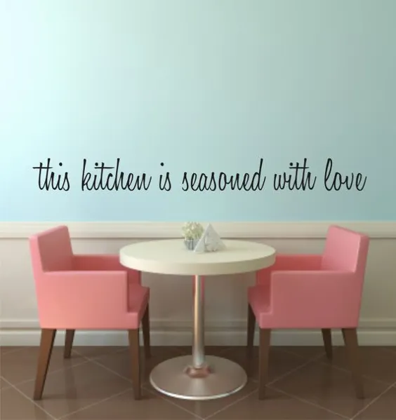 این آشپزخانه با عشق Vinyl Wall Decal Kitchen |  اتسی