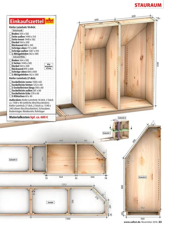 Dachschrägenregal | selbst.de