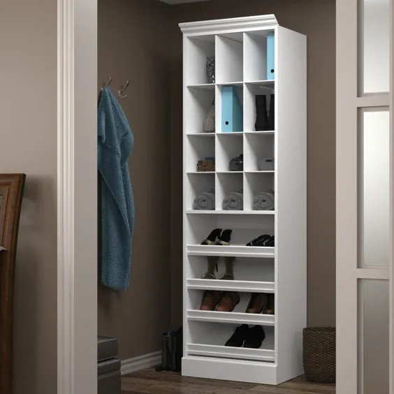 همه کاره توسط Bestar 25 "Cubby Storage Unit in White - Walmart.com