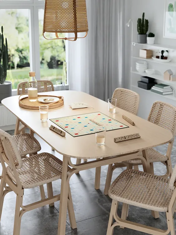میز و 4 صندلی VOXLÖV / VOXLÖV - بامبو / بامبو - IKEA