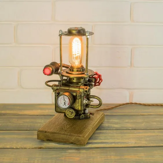 لامپ steampunk / لامپ صنعتی / لامپ ادیسون / دکور steampunk / لامپ سقف / چراغ میز / دکوراسیون صنعتی / روشنایی steampunk