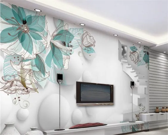 8.4 دلار 44 OFF تخفیف | Beibehang 3D Wallpaper Stereo Flower Living اتاق نشیمن تلویزیون دیوار دیواری اتاق نشیمن اتاق خواب اتاق نقاشی دیواری کاغذ دیواری عکس 3 دیواری | کاغذ دیواری سه بعدی | کاغذ دیواری عکس کاغذ دیواری برای دیوار - AliExpress