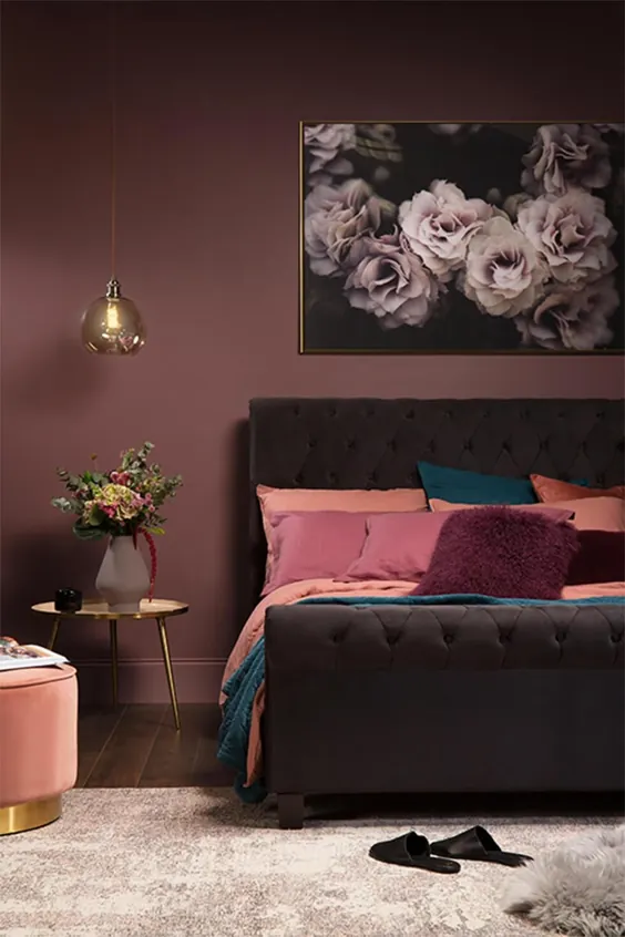 این اتاق خواب های بنفش نشان می دهد که این رنگ تا چه اندازه زیبا و متنوع است |  الهام |  مبلمان و انتخاب