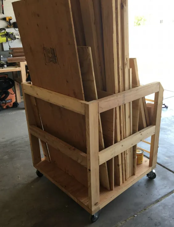 سبد ذخیره سازی چوب DIY - لباس و اره برقی - ساخته شده توسط بریتنی