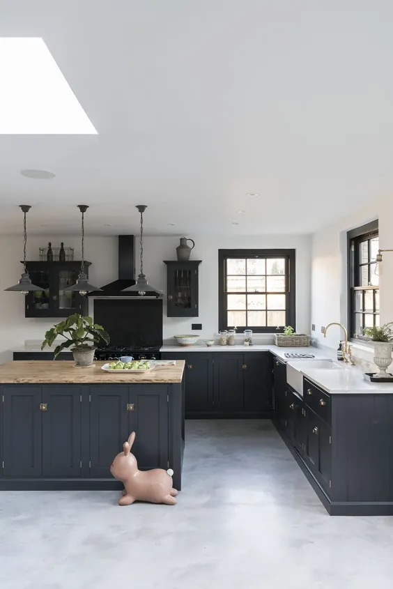 کابینت و کمد آشپزخانه نقاشی شده: ایده های رنگ آشپزخانه